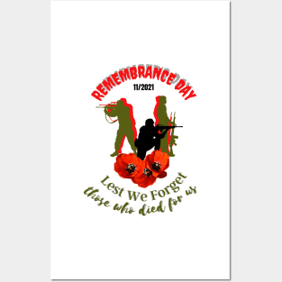 Remembrance Day / Poppy Flower / Remembrance gifts / Remembrance / let we forget / Veterans day Posters and Art